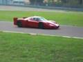 A Ferrari Enzo FXX burnout at Ferrari's track