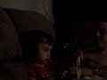 Jade and her flashcards- 35 months