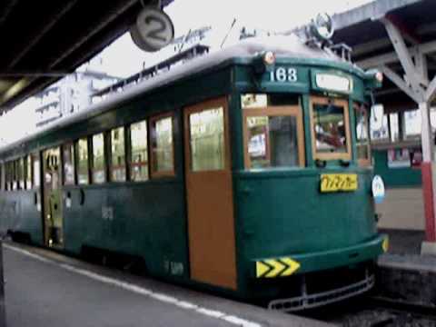 阪堺電気軌道 モ161形163号 旧南海色塗装車両
