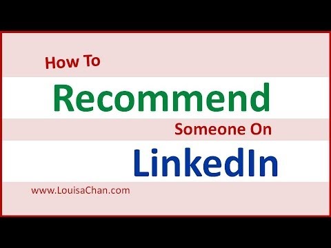 how to recommend someone on linkedin