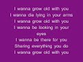 Dj Cammy - I Wanna Grow Old With You Lyrics