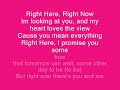 High School Musical 3 - Right Here Right Now with Lyrics