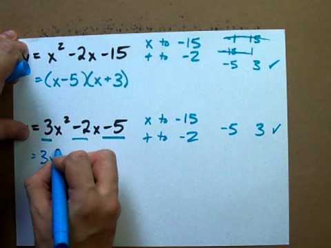 factor - How to factor anything with x squared in it.