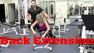 LOWER BACK EXTENSION MACHINE - Lower back machine - Back Machine - back workout