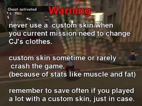 how to change cj skin pc