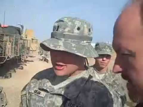 Louis CK USO blog: Iraq Striker vehicle
