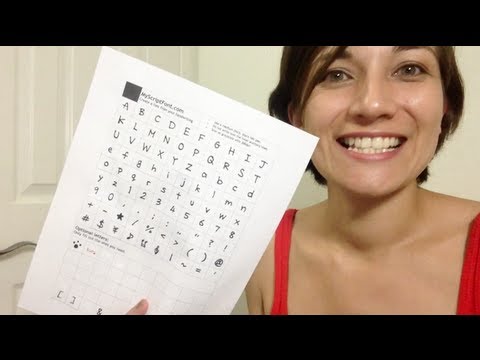 Make your own font ~ with Kat McDowell