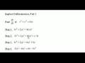 Implicit Differentiation, Part 2 (of three parts)