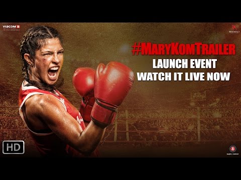 Mary - Punching Live from PVR Andheri, get ready to watch the trailer launch event of Mary Kom. Enjoy the event digitally live with the fiery Priyanka Chopra also at all the Reliance Digital stores...