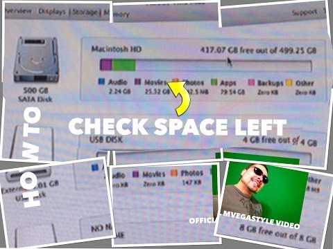 how to check disk space on mac