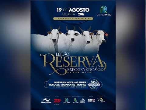 Leilão Reserva Expogenética Santa Nice 2026