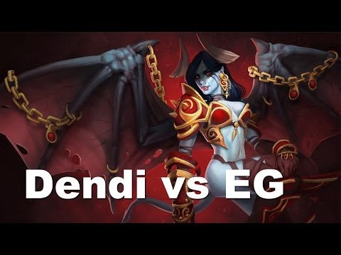 Dendi Queen of Pain pro gameplay vs EG Dota 2