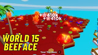 World 15 Update Roblox Beeface Be a Bee