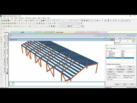 Staad Pro Industrial Warehouse Design ( Steel Design )
