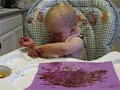 Alexandra fingerpainting