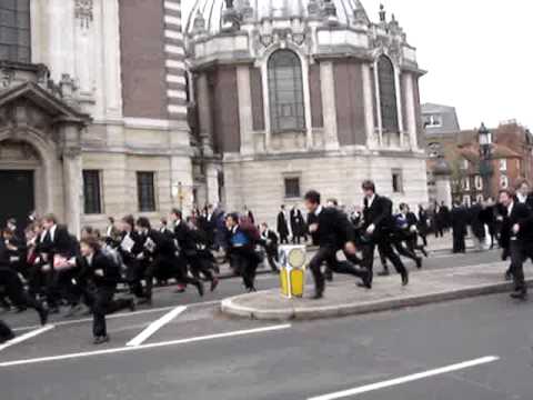etonian - Etonians legging it, Feb 2004.