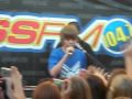 Justin Bieber performing "Bigger"