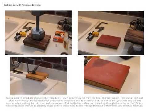 how to install a cast iron sink