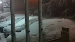 الثلوج في قرية بيت امين