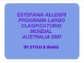 estefanía allegri  clasificatorio  mundial australia 2007 