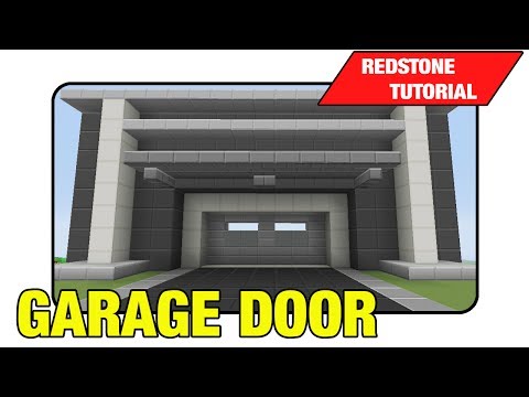 how to make a garage door in minecraft xbox