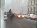 Carriage horses in ice and snow storm Carriage horses in ice and snow storm
