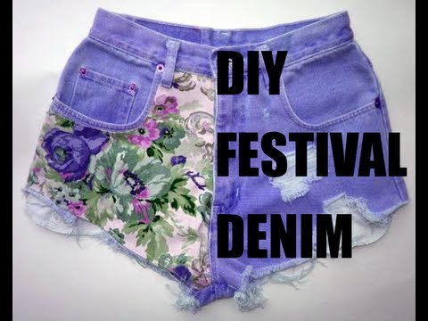 how to dye denim shorts