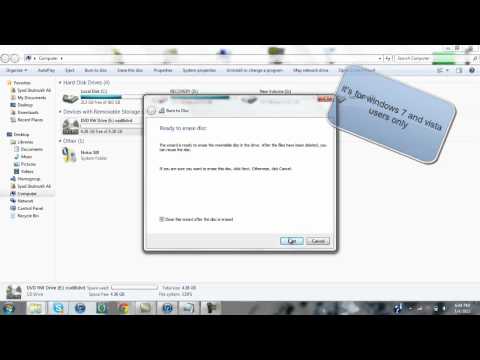 how to erase a cd on windows media player