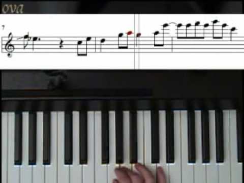 Green Hill Zone (hard) on Piano Tutorial Part 3