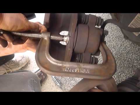 How To replace dodge caravan front brake pad