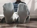 Loafers and massage on my feet without socks (1)
