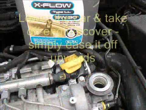 how to change vectra c oil filter