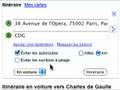 Recherche d'itinéraires