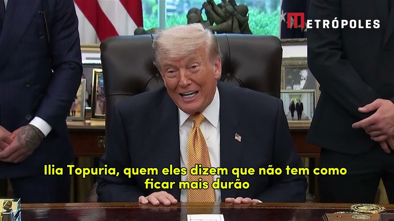 Ao lado de Alex Poatan, Trump anuncia UFC na Casa Branca: veja o momento
