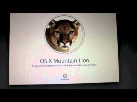 how to install mountain lion by usb