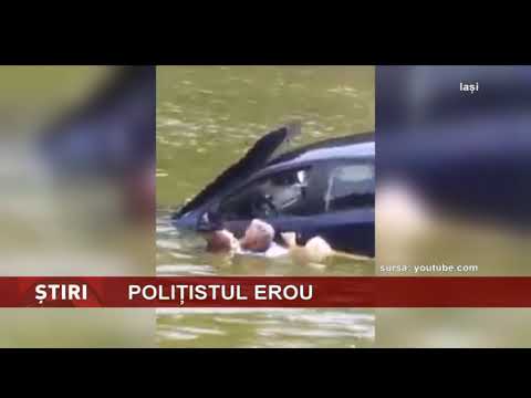 Polițistul care a salvat șoferița din lacul Ciric, felicitat și premiat