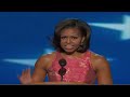 michelle obama spoke to delegates at the democratic national convention about the barack obama she fell in love with. -- watch the full speech: http://www.wa...