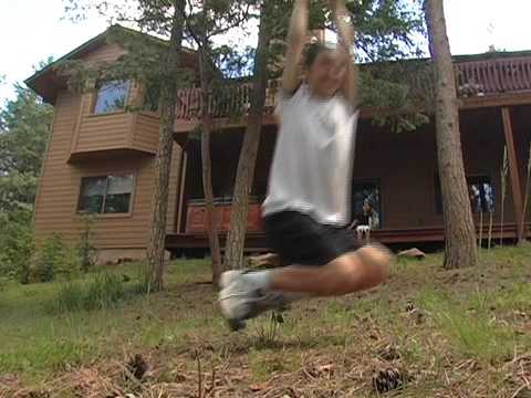 how to attach a zip line to a tree