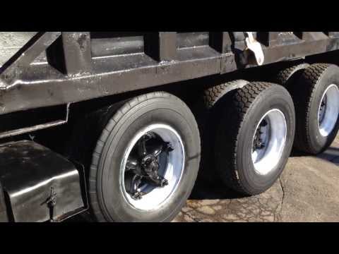how to drive tri axle dump truck
