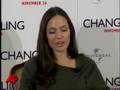 Angelina in Tears at Press Conference