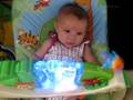 Monica in bouncy chair