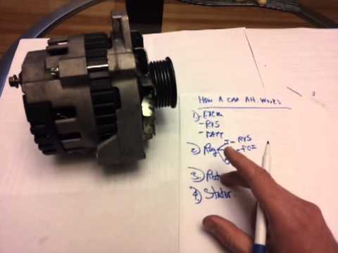 how to wire an alternator to charge a battery