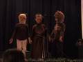 Kolbe Padgett as Little Bear - holding it in