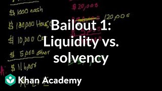 Bailout 1: Liquidity vs. Solvency