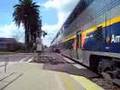 Cabcar #8306 shows it self on arriving Amtrak #716 into Merced