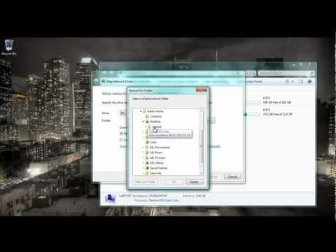 how to map a network drive windows 7