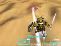 My Astray Gold Frame in an SD war, pwning anything in its way. Well, I got pwnt four times, but as you can see that was because my team abandoned me and left me to die those times. Music is from Halo 2, and second song is Beatin' My Soul from Guilty Gear XX. Yes, I was having fun with camera effects again... Also... Chibi + Desert... Combat Heaven...? *hides in a mech* While I can record sound, I don't really feel like breaking my tradition of music-only videos.