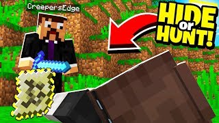 HUNTED our enemies and uncovered a CLUE to their SECRET Minecraft BASE! - Hide Or Hunt #2
