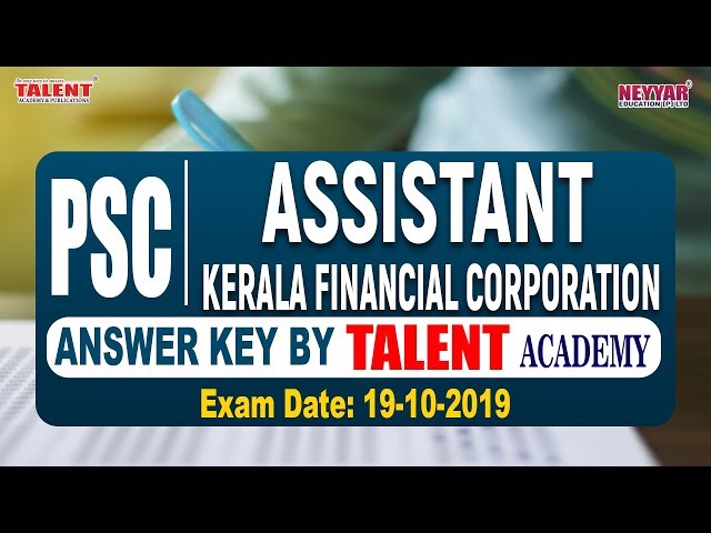 KERALA PSC ASSISTANT KERALA FINANCIAL