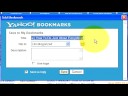 Bookmark a Web page in Internet Explorer by selecting the 